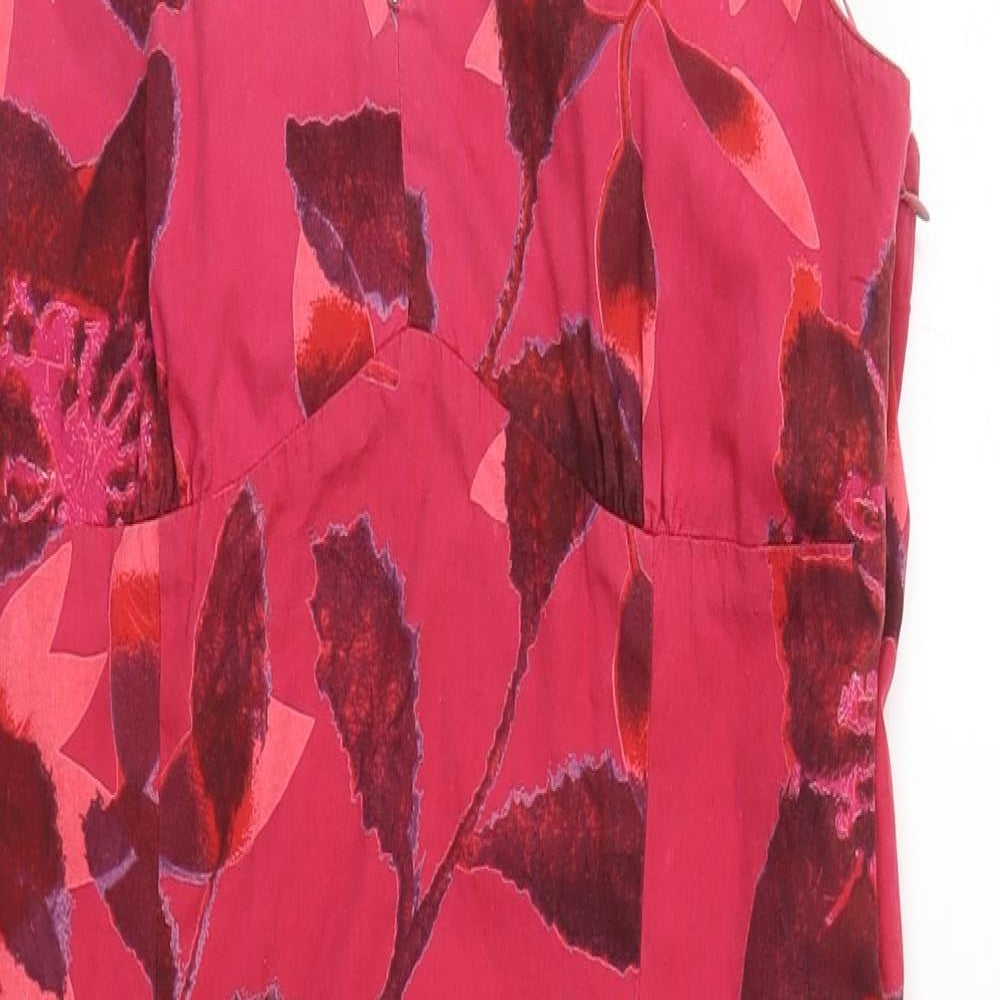 Monsoon Womens Pink Floral  Pencil Dress  Size 10