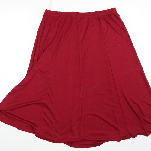 Berkertex Womens Red   A-Line Skirt Size 22