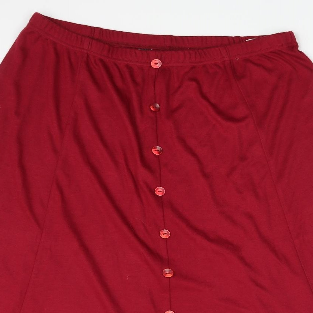 Berkertex Womens Red   A-Line Skirt Size 22