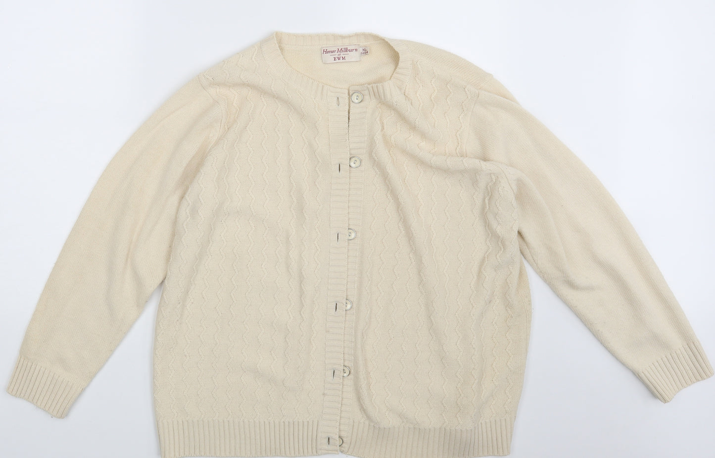 EWM Womens Beige   Cardigan Jumper Size 22