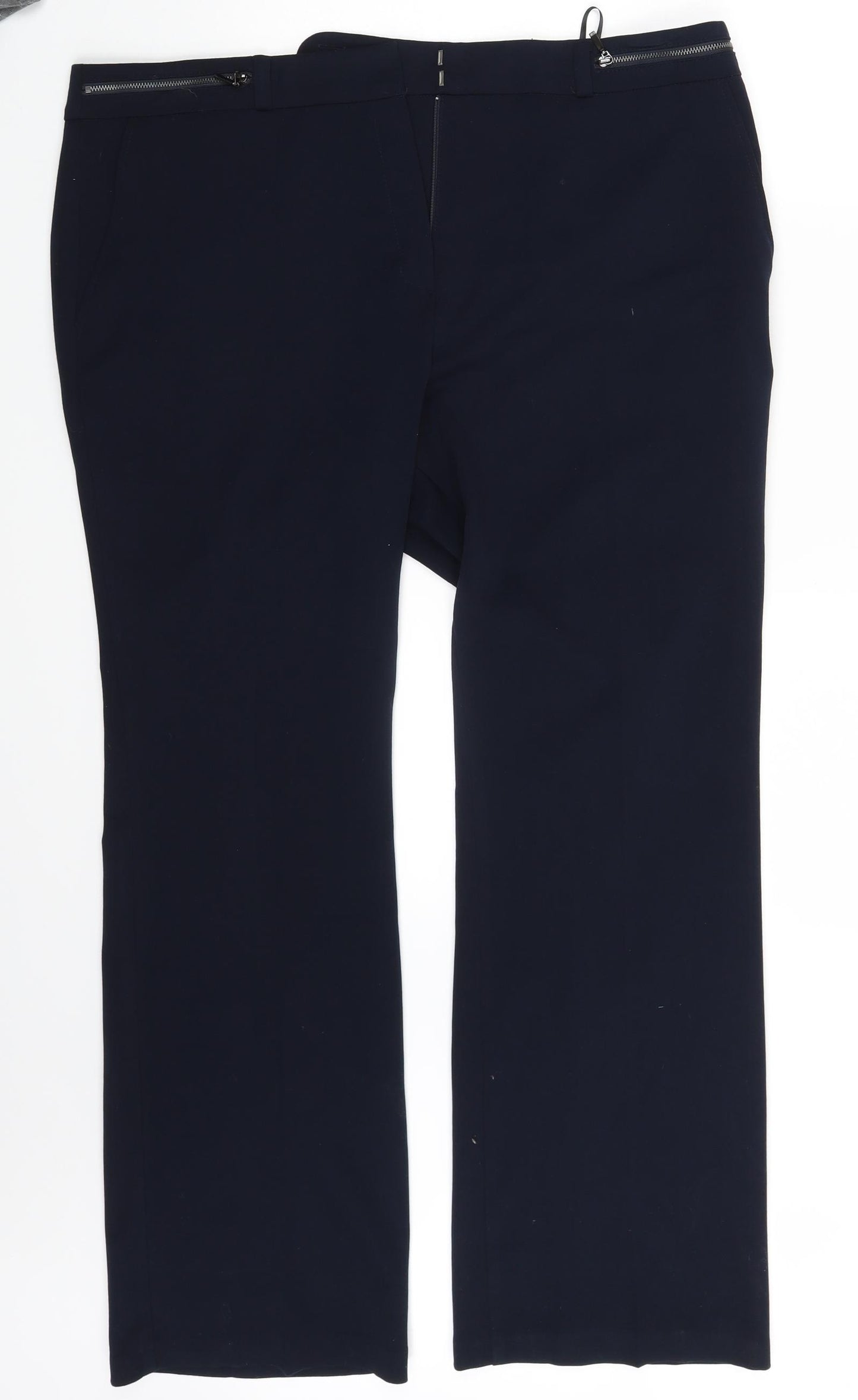 M&S Womens Blue   Trousers  Size 18 L27.5 in