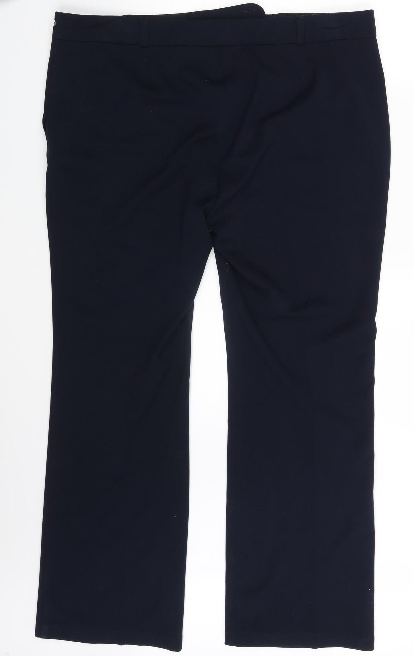 M&S Womens Blue   Trousers  Size 18 L27.5 in