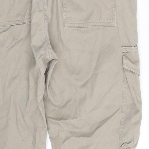 Denim Co. Mens Beige  Denim Cargo Trousers Size 36 in L30 in