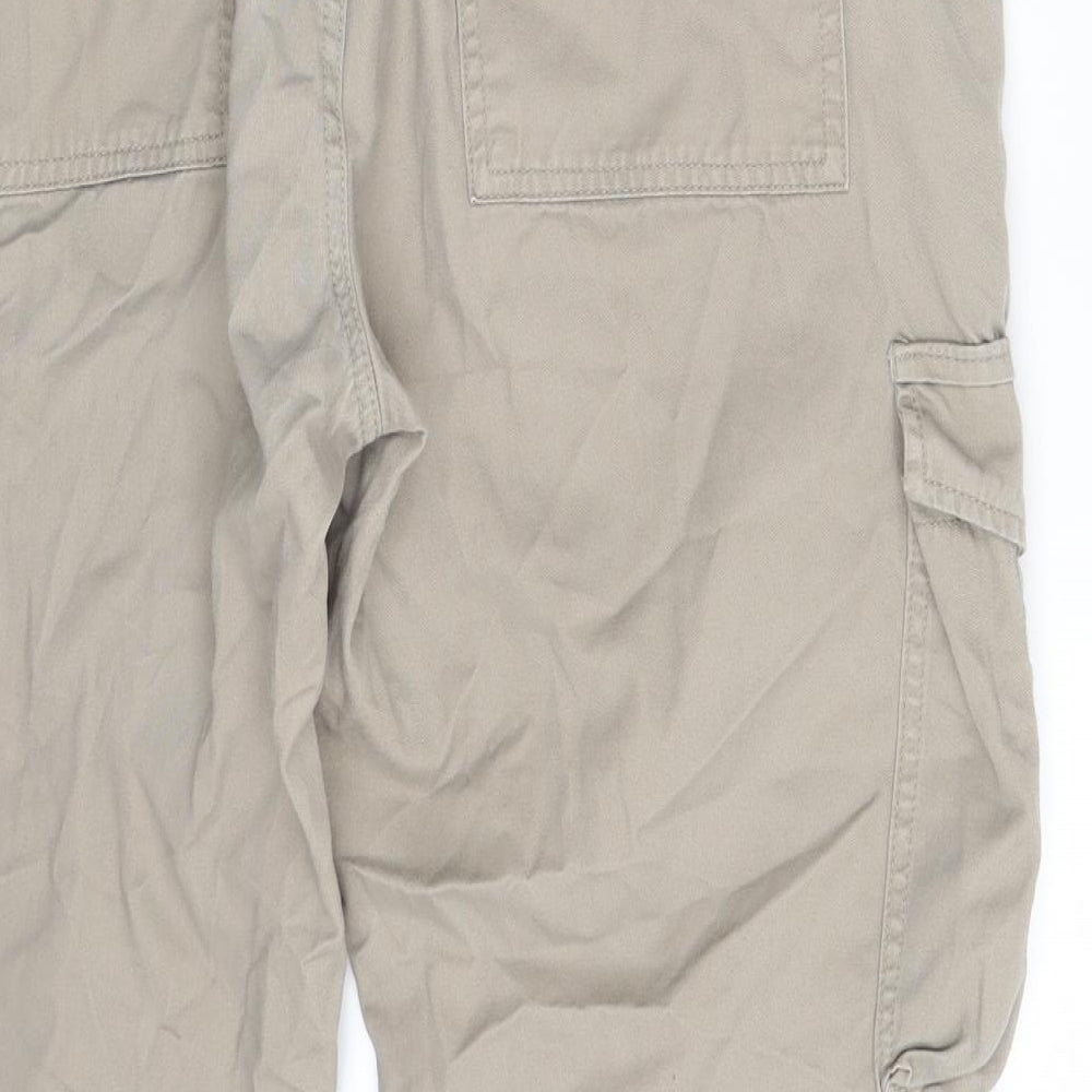Denim Co. Mens Beige  Denim Cargo Trousers Size 36 in L30 in