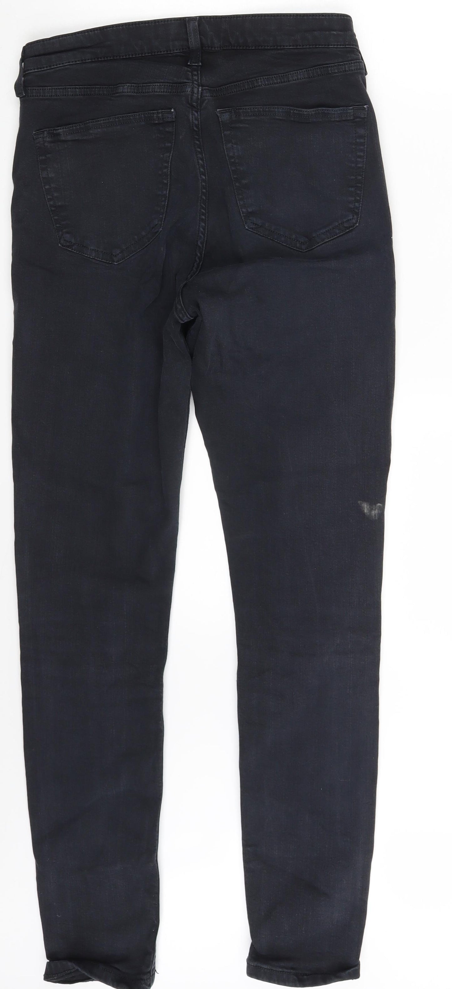 Topshop Womens Black  Denim Skinny Jeans Size 30 in L34 in