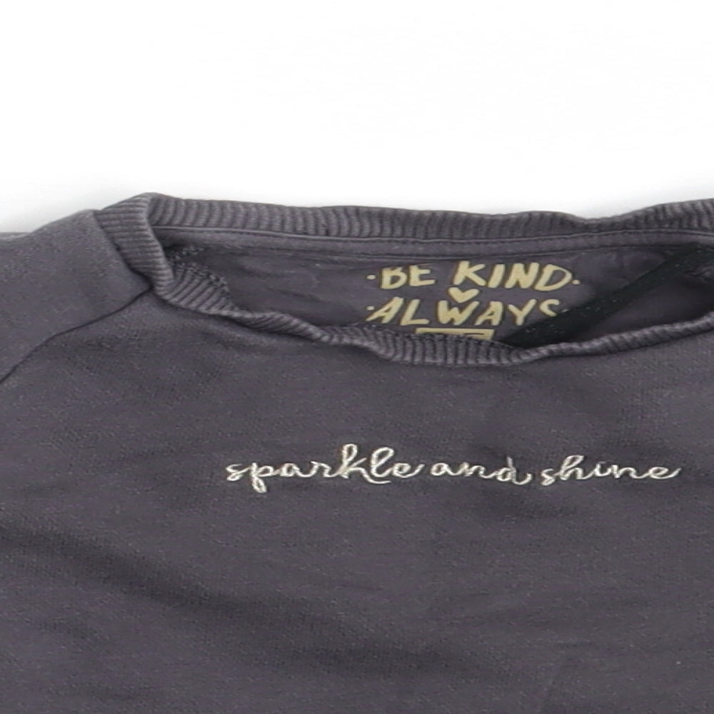 F&F Girls Grey   Pullover Jumper Size 2-3 Years