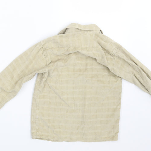 Yixite Girls Beige  Corduroy Basic Button-Up One Size