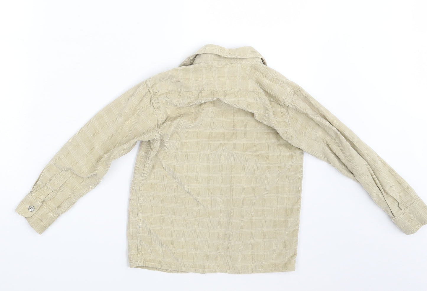 Yixite Girls Beige  Corduroy Basic Button-Up One Size