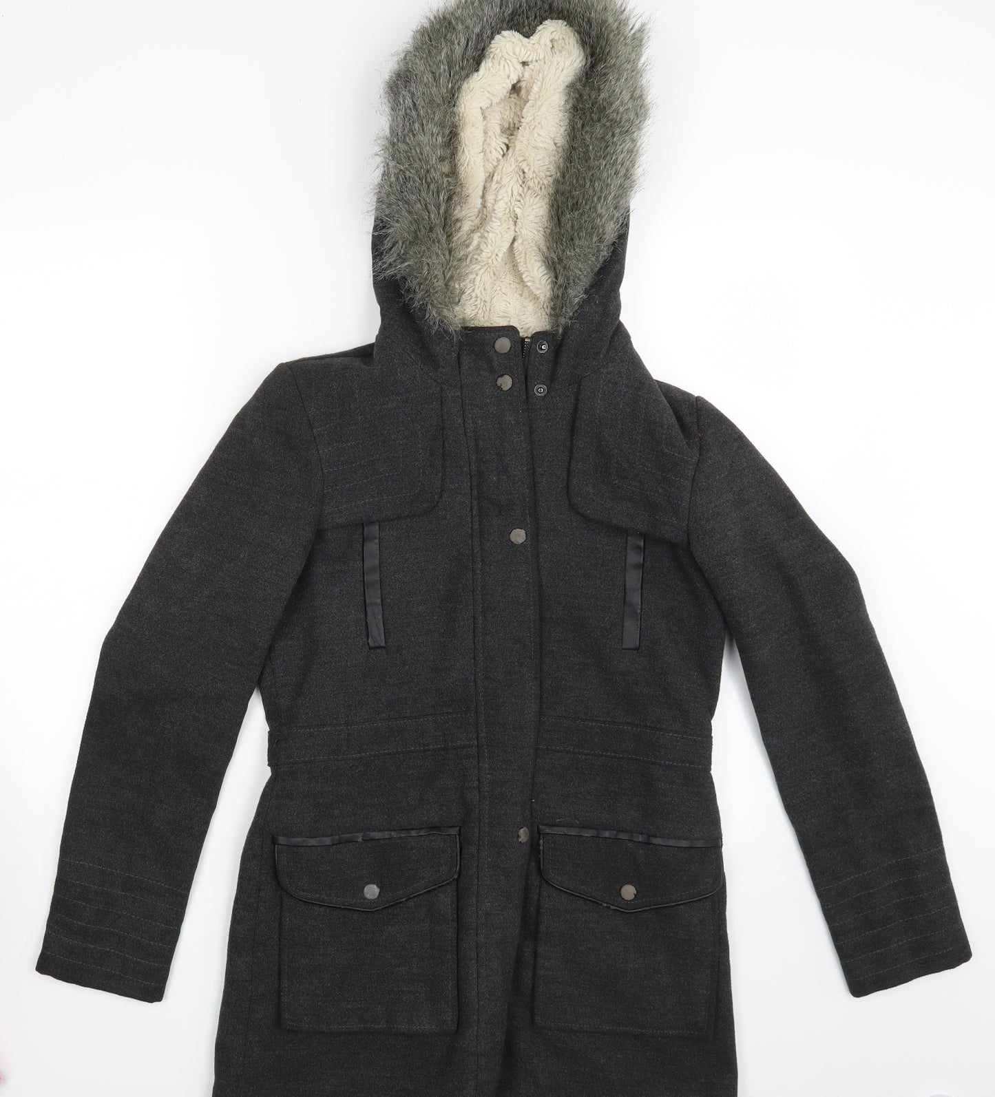 Dorothee Schumacher Womens Grey   Parka Jacket Size 8