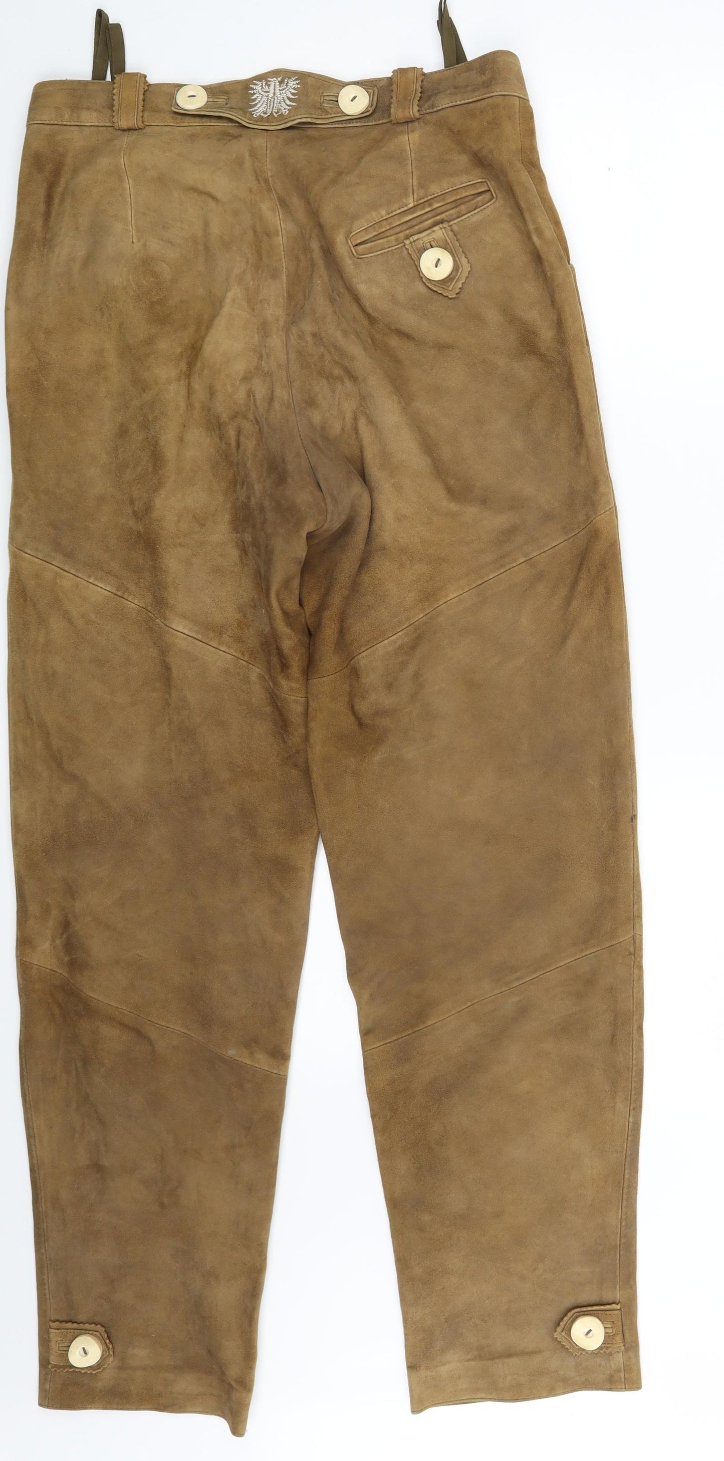 Nockstein Womens Brown   Trousers  One Size L29 in - 100% Leather