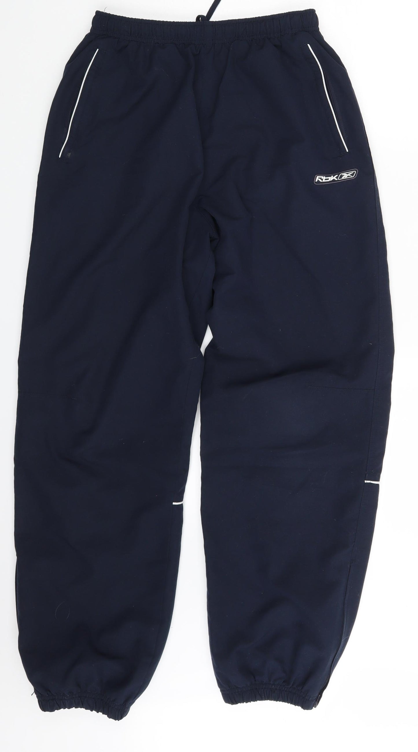 Reebok Mens Blue   Jogger Trousers Size M L28 in