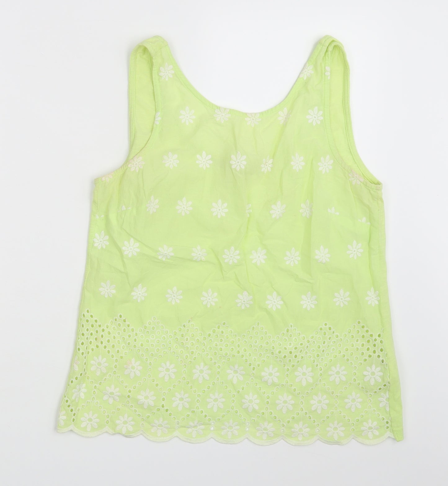NEXT Womens Yellow Floral  Basic Tank Size 10