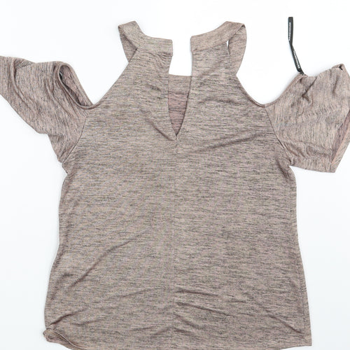 Warehouse Womens Pink   Basic T-Shirt Size 10