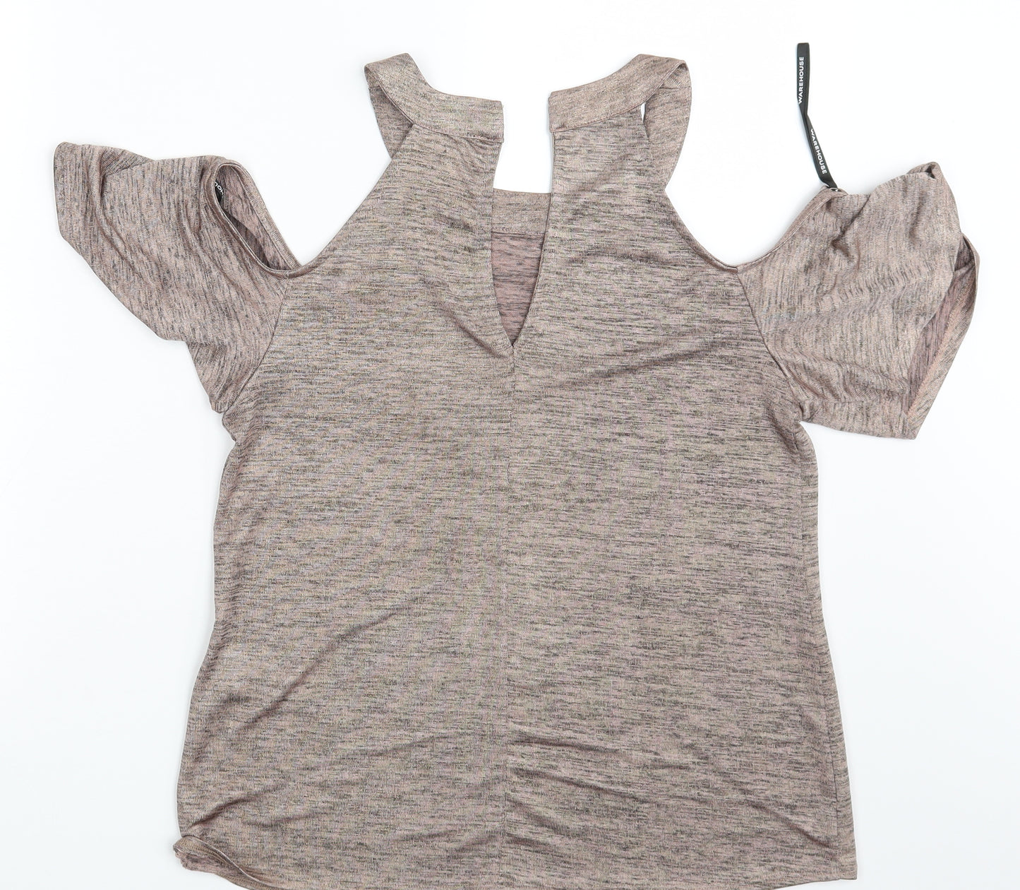 Warehouse Womens Pink   Basic T-Shirt Size 10