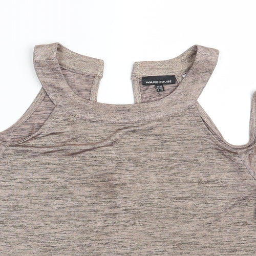Warehouse Womens Pink   Basic T-Shirt Size 10