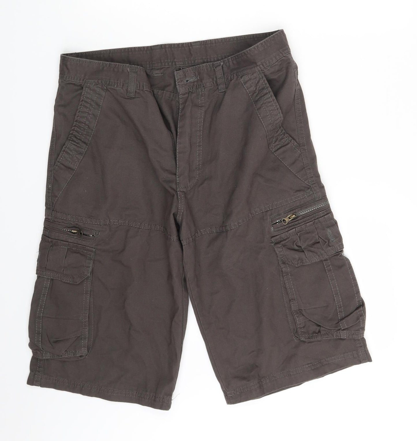 Preworn Mens Brown   Cargo Shorts Size 32 in