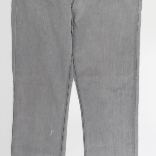Bonmarché Womens Grey  Denim Skinny Jeans Size 16 L27 in
