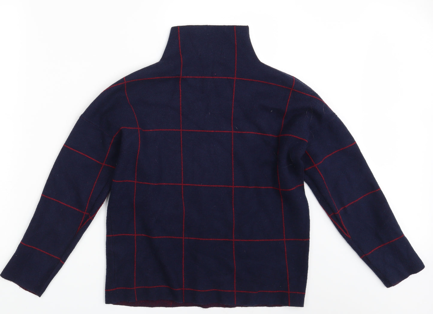 New Look Womens Blue Check  Pullover Jumper Size S