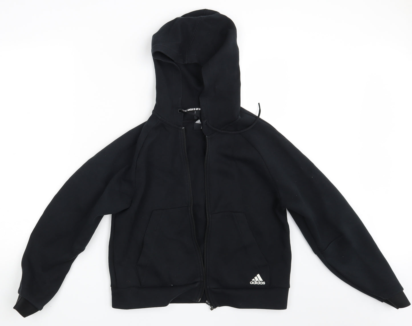 adidas Womens Black   Full Zip Hoodie Size 12