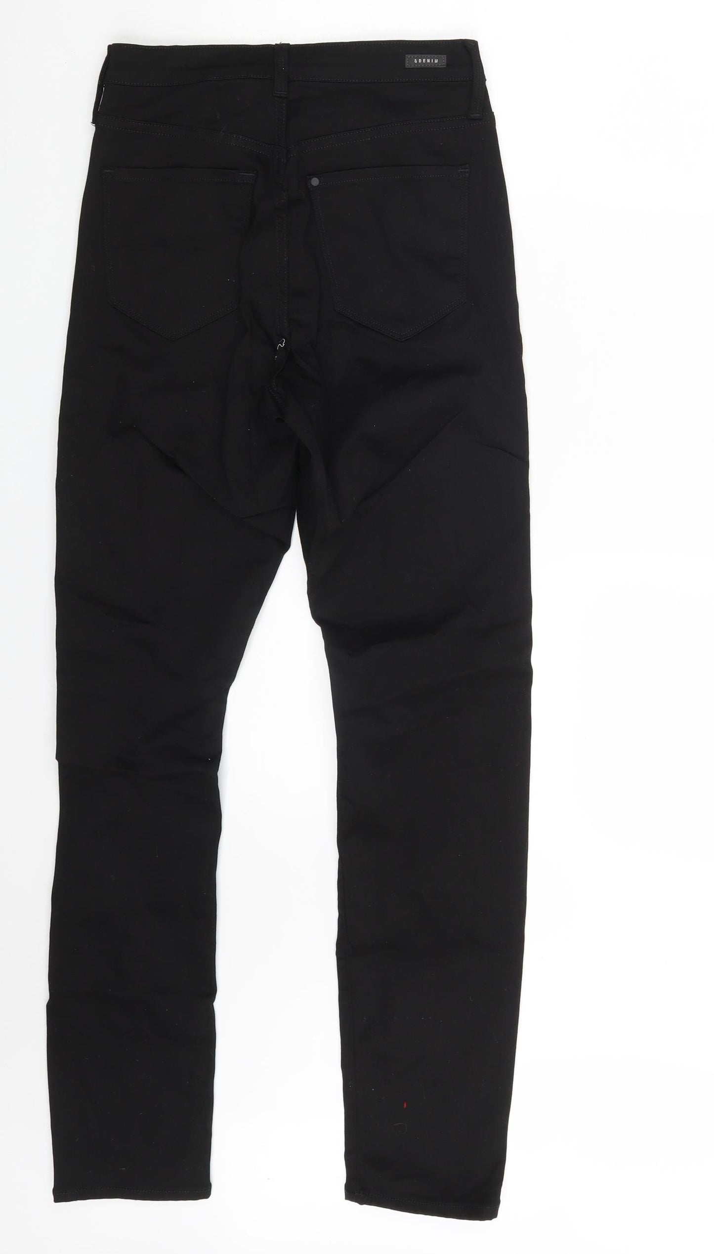 H&M Womens Black  Denim Skinny Jeans Size 30 in L32 in
