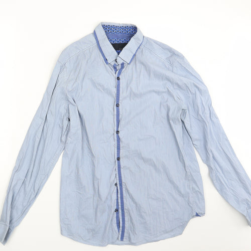 NEXT Mens Blue    Button-Up Size L