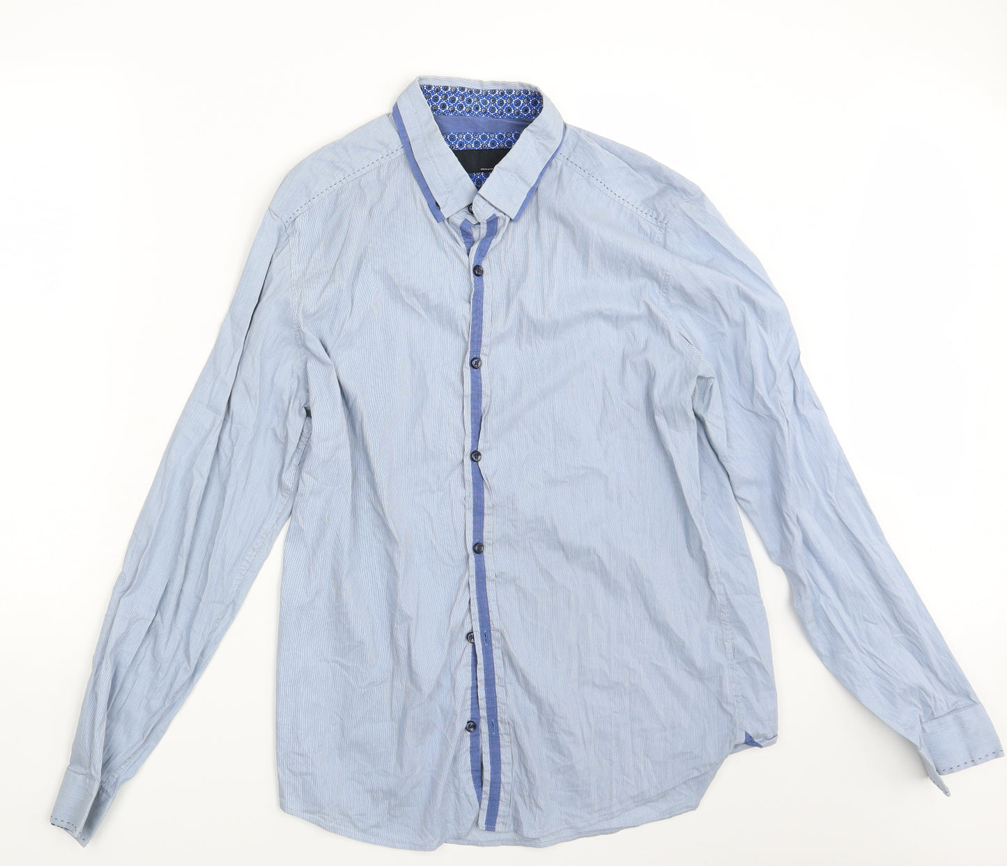 NEXT Mens Blue    Button-Up Size L