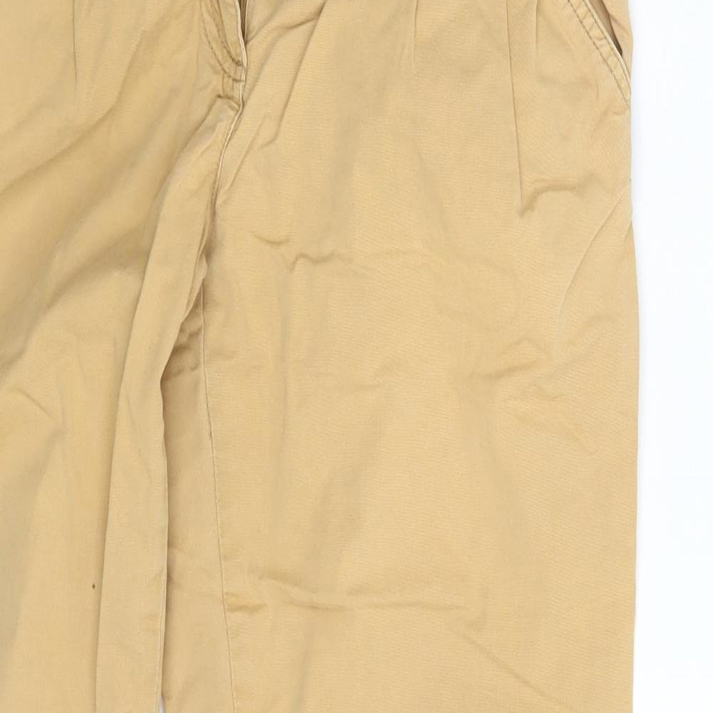 Crafted Womens Beige   Carrot Trousers Size 10 L24 in
