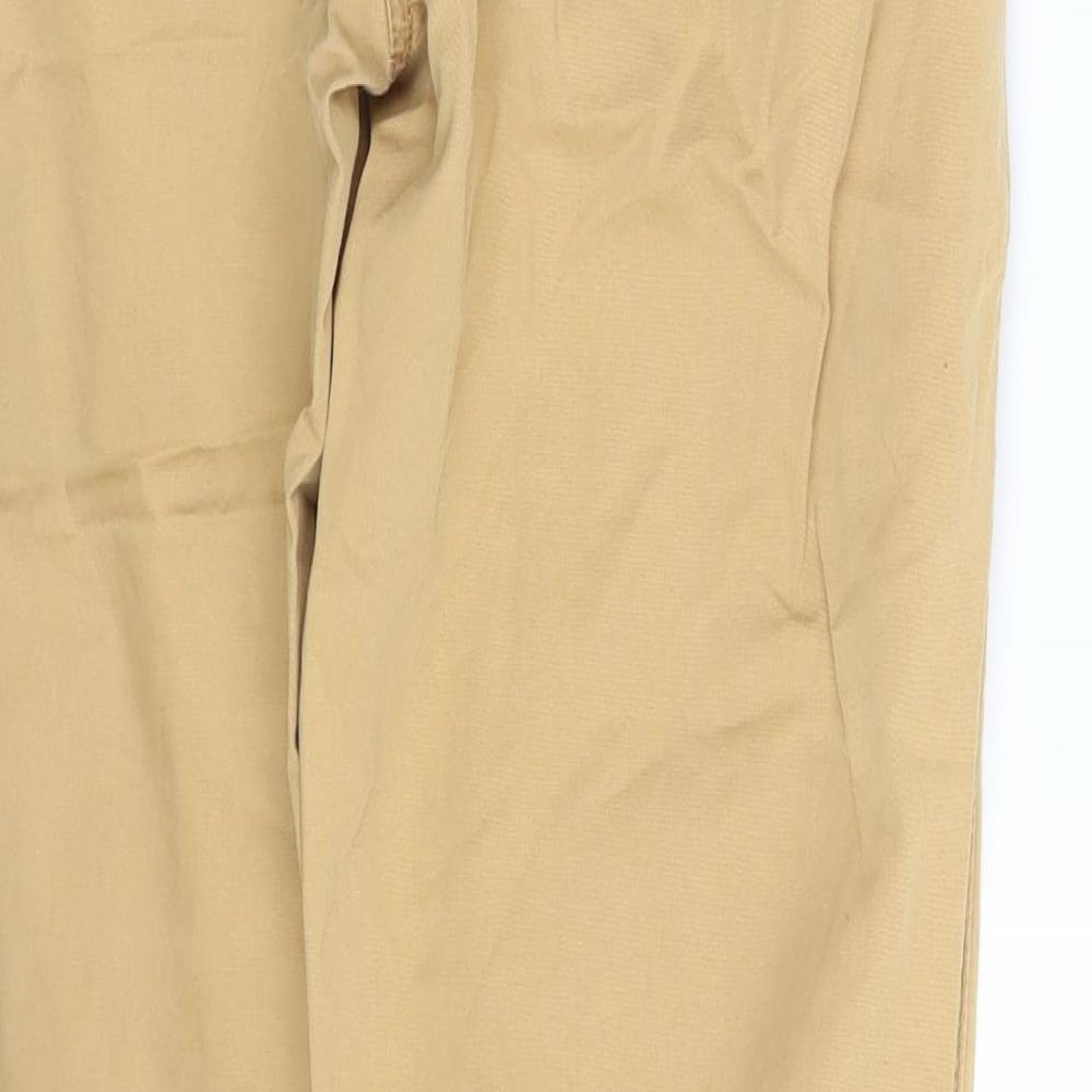 Crafted Womens Beige   Carrot Trousers Size 10 L24 in