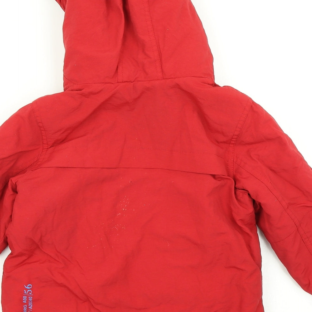 NEXT Boys Red   Parka Coat Size 3 Years