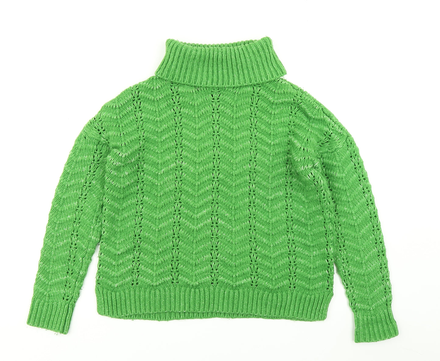 Papaya Womens Green  Knit Pullover Jumper Size M