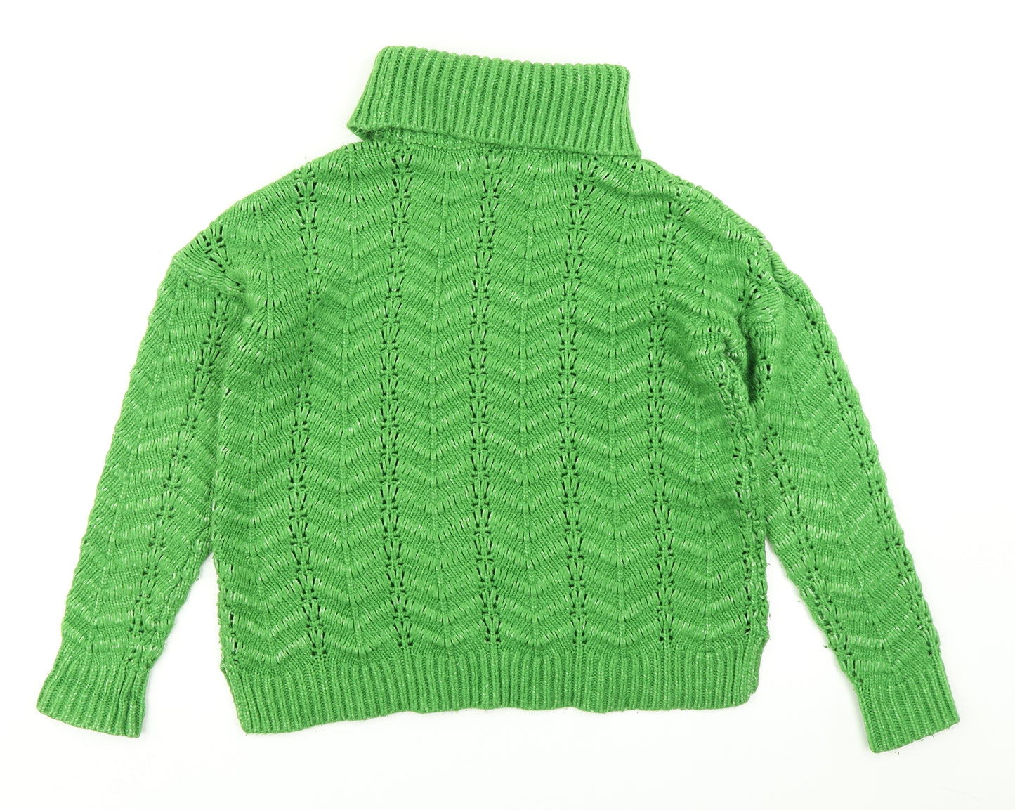 Papaya Womens Green  Knit Pullover Jumper Size M