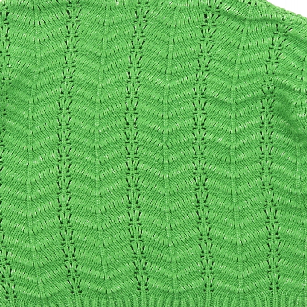 Papaya Womens Green  Knit Pullover Jumper Size M