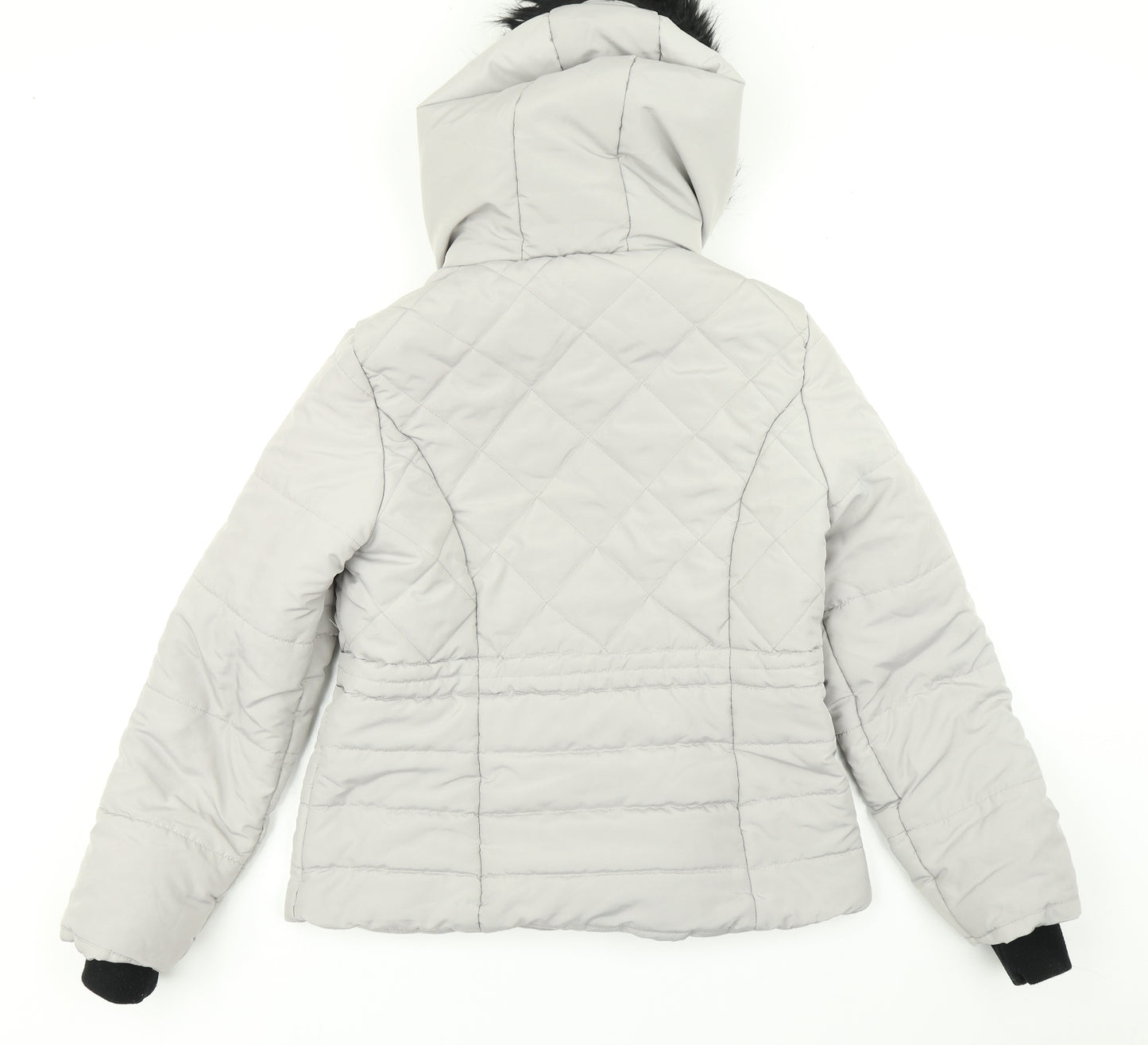 Select Womens Grey   Parka Coat Size 14