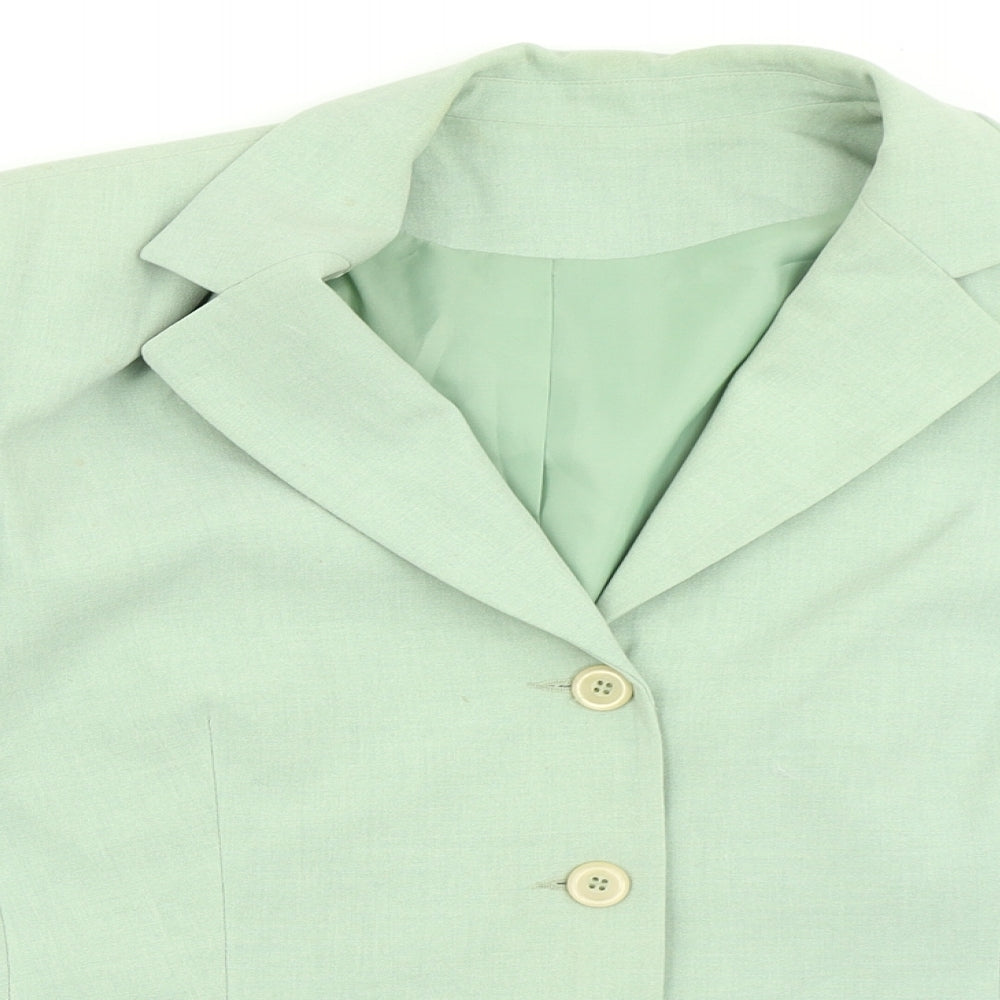 Anne Brooks Womens Green   Jacket Blazer Size 16
