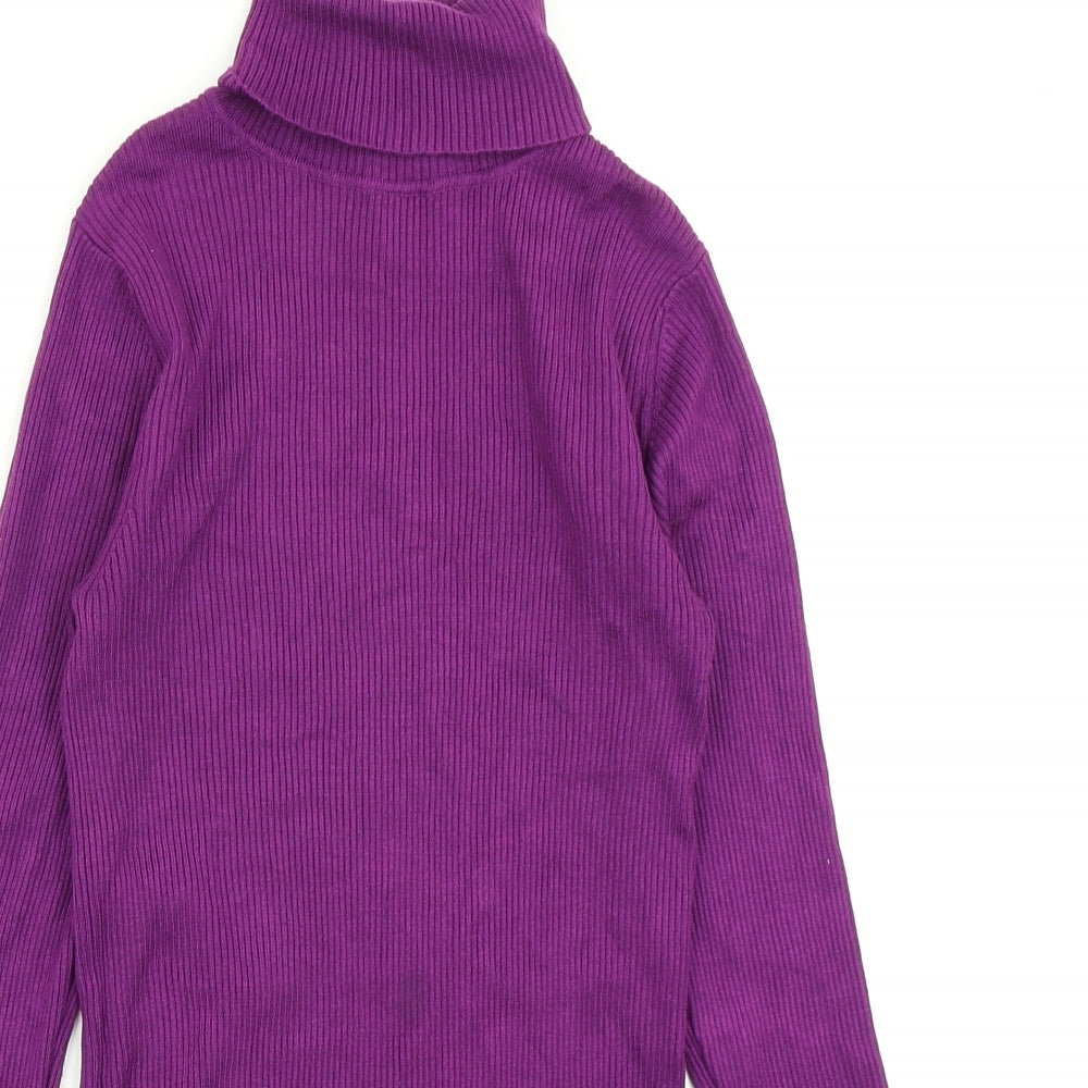 George Womens Purple  Knit Pullover Jumper Size 10