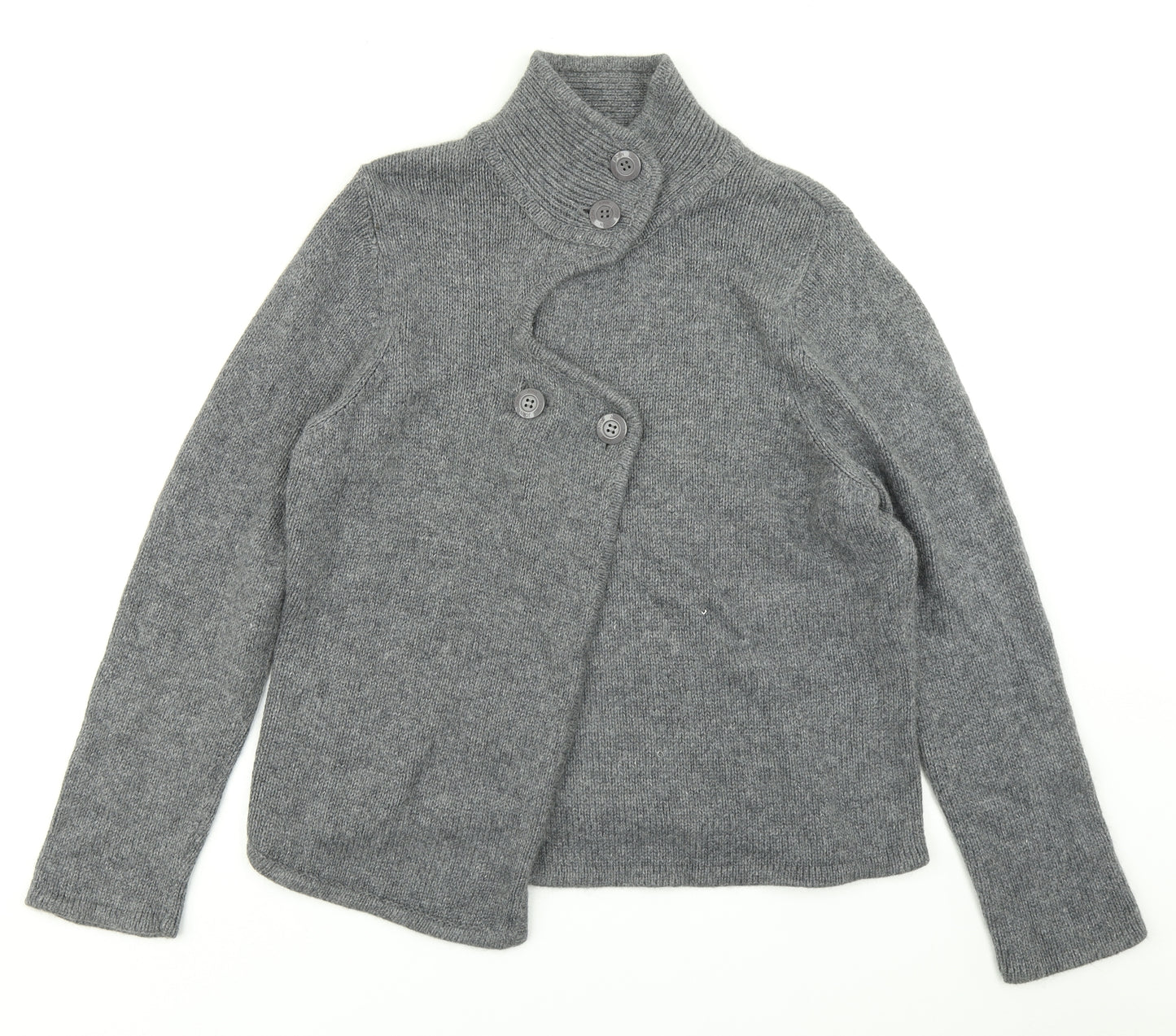 John Richmond Womens Grey  Knit Cardigan Jumper Size 18