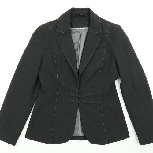 Marks & Spencer Womens Grey   Jacket Blazer Size 10