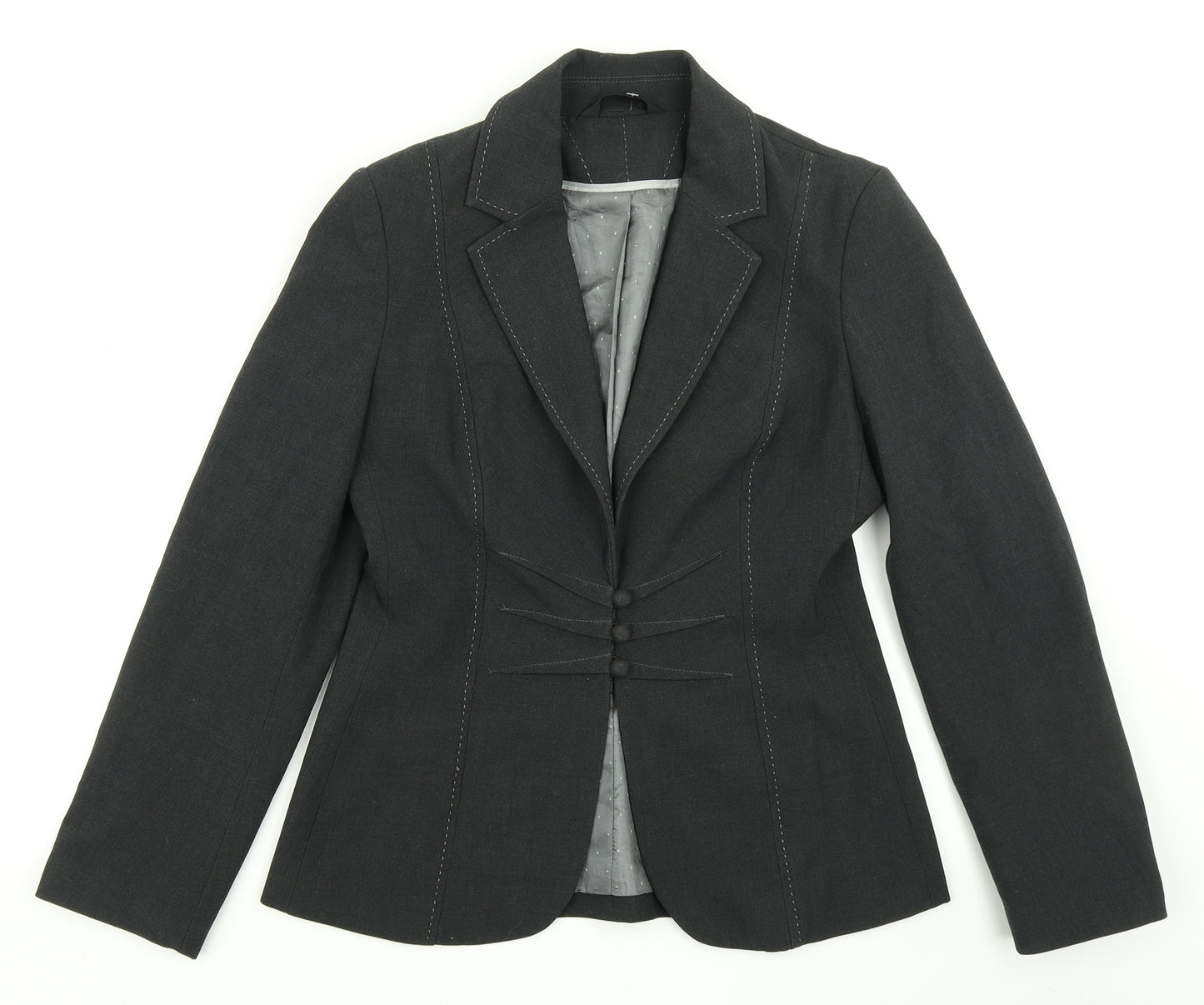 Marks & Spencer Womens Grey   Jacket Blazer Size 10