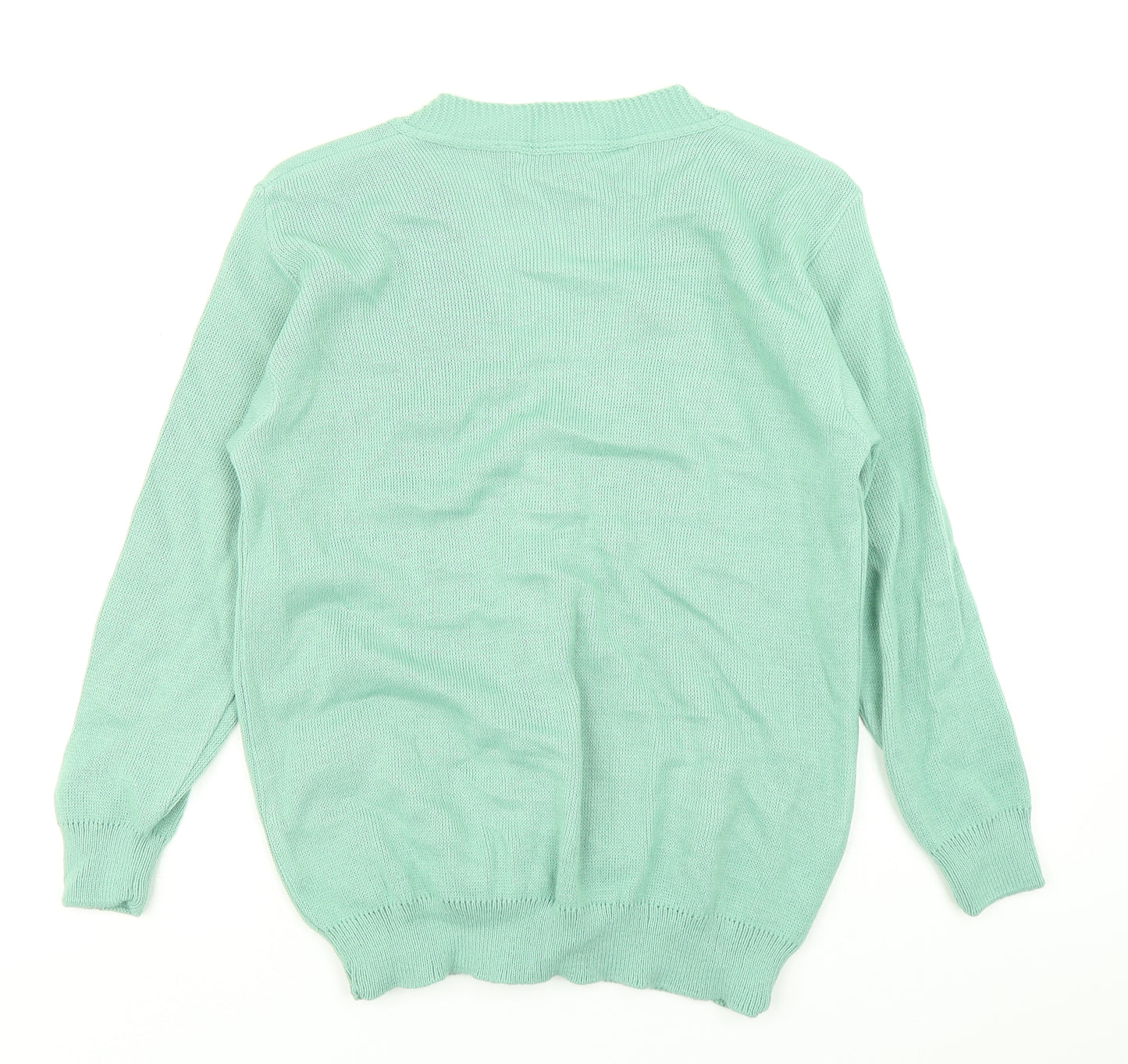 Sarra Womens Green  Knit Cardigan Jumper Size S