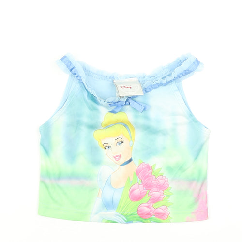 Disney Girls Blue   Cropped Tank Size 2-3 Years  - Disney Cinderella
