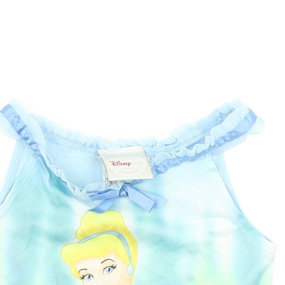 Disney Girls Blue   Cropped Tank Size 2-3 Years  - Disney Cinderella