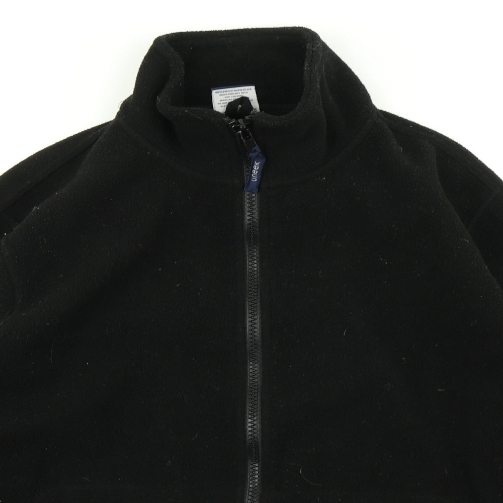 Uneek Mens Black  Fleece Jacket  Size M