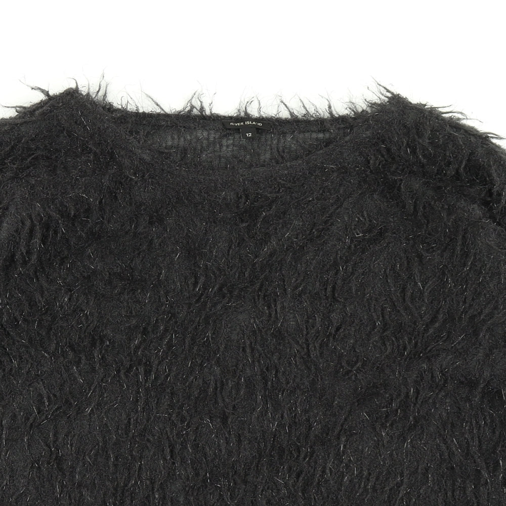 River Island Womens Black   Pullover Jumper Size 12