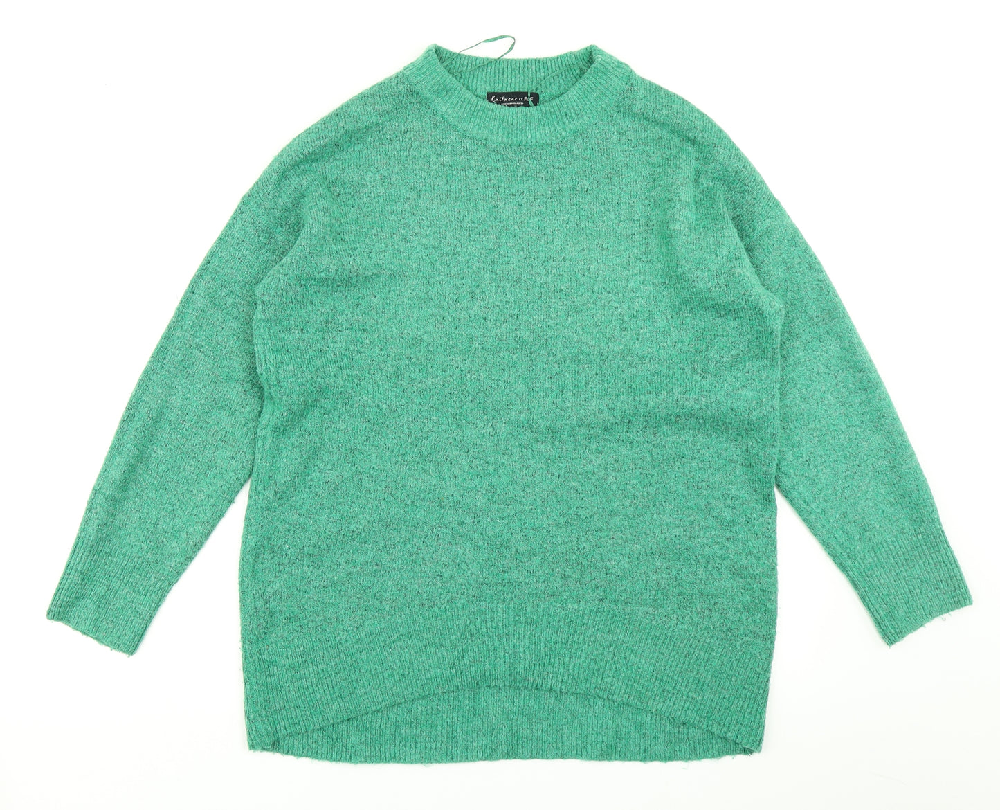 F&F Womens Green  Knit Pullover Jumper Size 10