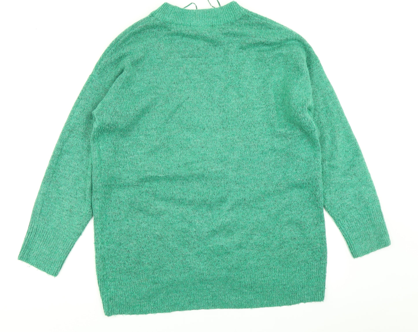 F&F Womens Green  Knit Pullover Jumper Size 10