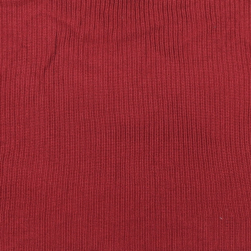 Divided Womens Red  Knit Pullover Jumper Size S