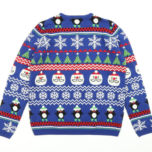 Pepperts! Boys Black Fair Isle Knit Pullover Jumper Size 10-11 Years  - Christmas jumper