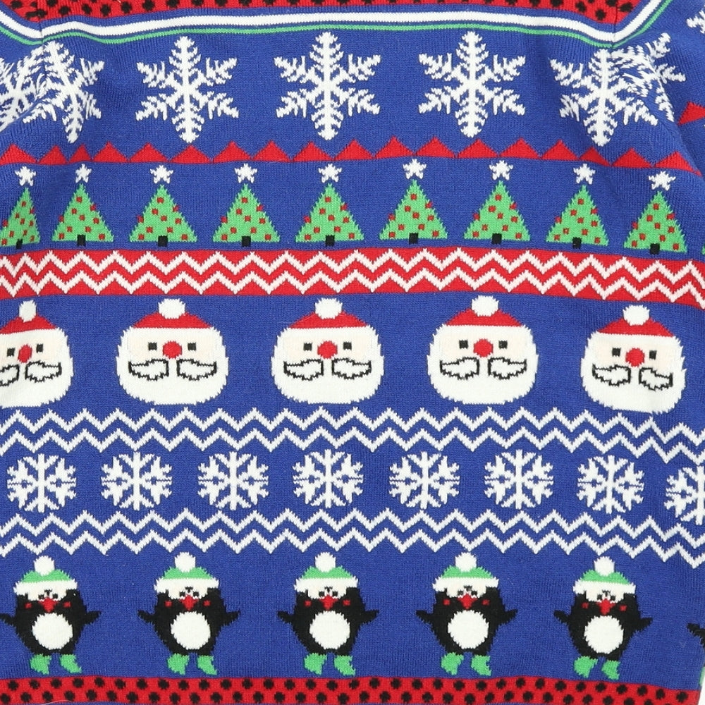 Pepperts! Boys Black Fair Isle Knit Pullover Jumper Size 10-11 Years  - Christmas jumper