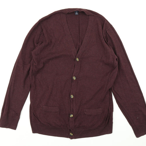 Gap Womens Purple  Knit Cardigan Jumper Size L