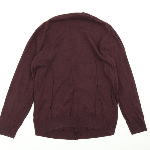 Gap Womens Purple  Knit Cardigan Jumper Size L